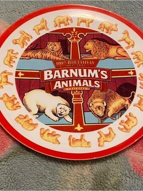 barnums animal crackers melamine Plate